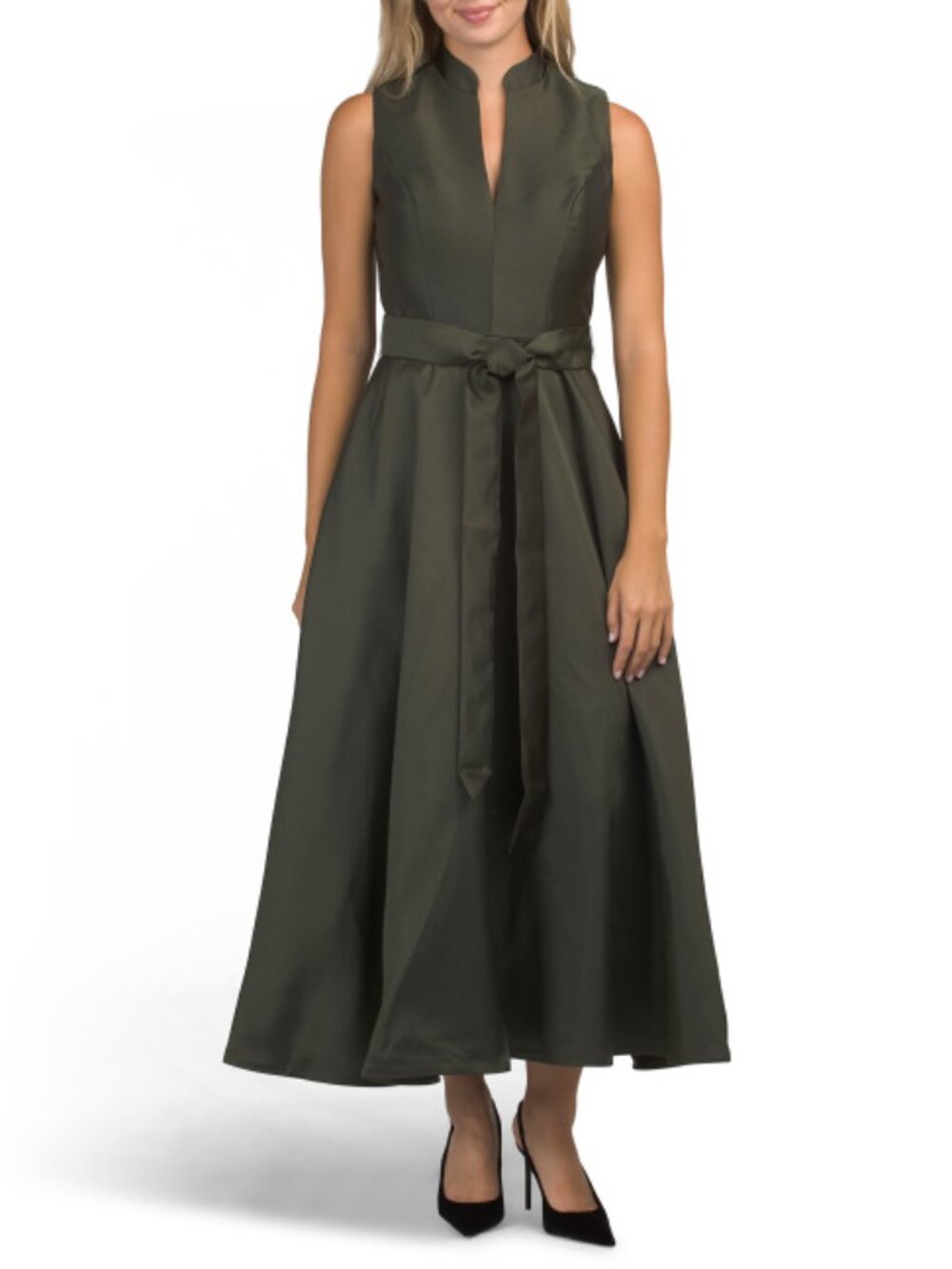 RENE BY RENE RUIZ Sleeveless Mikado Tea-length Gown